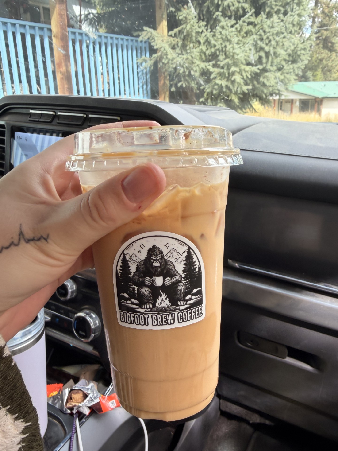 Dirty chai tea latte from Bigfoot Brew Coffee